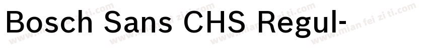 Bosch Sans CHS Regul字体转换